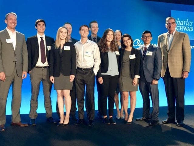 Interns at the Charles Schwab Explore Conference